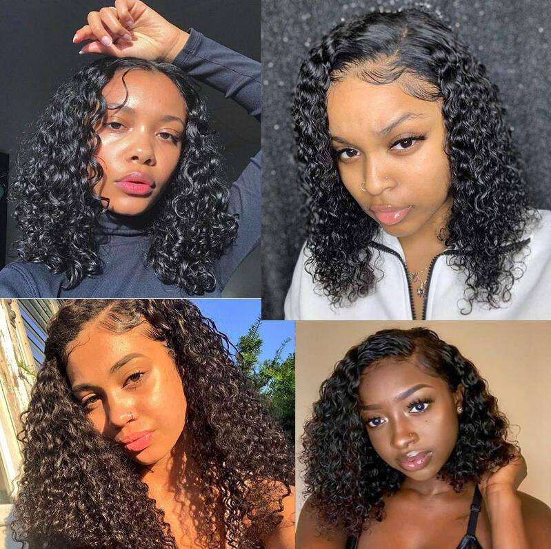 Perruque frisé dentelle