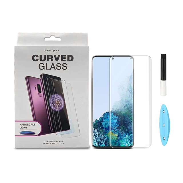 Mobile Phone Full Glue UV Glass Nano Liquid Tempered Glass Screen Protector for Samsung S22 Ultra/ S21 ultra