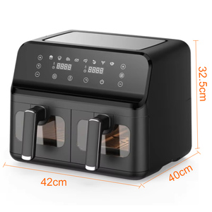 1700W 9L freidora de Aire <span class=keywords><strong>2</strong></span> puertas 110 V thông minh Nồi chiên không khí nhà đôi Stack Nồi chiên không khí với Giỏ kép - Product Image 2