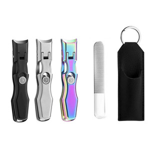 Multi-functional Nail Clippers Wide Jaw Opening Heavy Duty Large Long Handle Ultra Sharp Toe Fingernail Cutter for Thick Nails