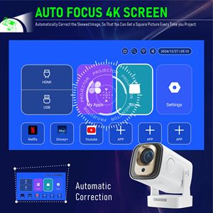 โปรเจคเตอร์อัจฉริยะ EU Mini HY260 Pro ความละเอียด 1080P มัลติมีเดียโปรเจคเตอร์เกมมินิพกพาสำหรับใช้ในบ้าน LED พ็อกเก็ตโปรเจคเตอร์ - Product Image 4