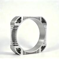 Casing Motor Aluminium Ekstrusi Persegi, Housing Heat Sink CNC, Casing Motor Servo untuk Peralatan Otomasi EV
