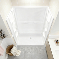 Matériaux de décoration de salle de bain 3PCS Installation facile Panneau mural de douche en acrylique très brillant