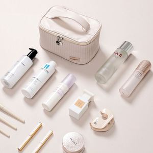 Nuevo Estuche de Maquillaje de Viaje de Gran Capacidad en Cuero PU, Impermeable, con Almacenamiento Portátil para Lápiz Labial, Práctica Bolsa de Aseo - Product Image 3