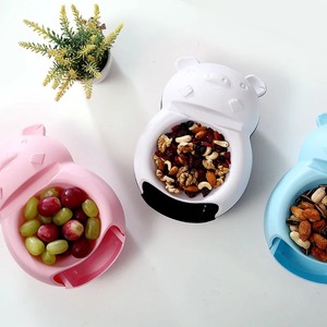 Modern Lazy Snack Bowl Living Room Creative Plastic Double Layers Snack Storage Box Bowl Fruit Plate Snack Dishes Phone Holder - Product Image 4