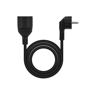 Cavo prolunga Schuko nero da 10 m, ideale per connessioni elettriche e prolunghe di corrente in interni ed esterni. - Product Image 1