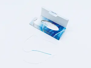 Orthodontic dua-tahap floss, super mentol lilin floss, untuk membersihkan kawat gigi.