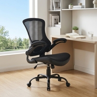 Chaise pivotante ergonomique moderne multifonction en maille réglable pour bureau, réception, salle de conférence, usage professionnel