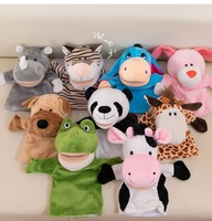 Boneka Hewan Mulut Bergerak Grosir, Boneka Tangan Plush Lembut untuk Anak-anak, Permainan Bercerita Orang Tua-Anak, Hadiah Edukatif