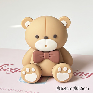 Fornitori di Cake Topper decorazione di bambole Stereo in gomma morbida orso confessione di san valentino - Product Image 6