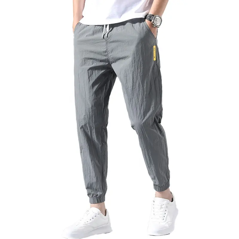 Summer High Quality Hip Hop Elastic Drawstring men's Track Pants Hot Sales thin Loose Fit Streetwear Jogger Pants for men