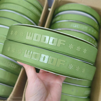 Cinta Grosgrain Acanalada al por Mayor de 7/8 Pulgadas, 100 Yardas, 1 Pulgada, 25mm, 3/4 de Pulgada, Cinta Personalizada con Logotipo, Impresión en Relieve 3D