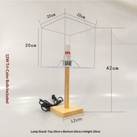 Lampe de chevet en bois massif tressé à la main avec cadre en fer, support en corde de coton, design créatif DIY, fabriquée en Chine