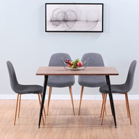 Meubles de salle à manger en bois, modèle nordique moderne, Set de Table de cuisine italienne, Table et chaises, vente en gros,