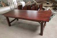 Table pliante en bois de haute qualité pour ferme, table pliante en bois pour événements, location de mariage, fête