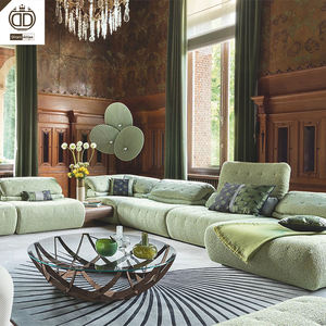 6 posti mobili moderni di lusso modulare curva italiana Villa Boucle angolo L forma divano letto per la casa di lusso - Product Image 1
