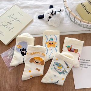 KTA-132 Custom Cute High Quality Girls Cotton <strong>Socks</strong> Puppy Star Sweet <strong>Sweaty</strong> Fashion Casual Sports Wholesale White <strong>Socks</strong> - Product Image 5
