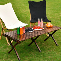 Table de camping Oxford en acier inoxydable, mobilier d'extérieur pliable, léger, portable, 4 places, carrée, pour plage et pique-nique, style européen