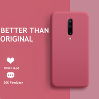 Pour Oneplus 8 9 5T 6T 7 7T Pro Coque d'origine en silicone liquide souple TPU pour One Plus 5 6 7 8 Pro Oneplus 7T Coque