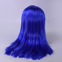 Perruque de remplacement en fibre de nylon résistante à la chaleur et réutilisable pour poupée DBS ICY Blyth, échelle 1:6, jouet de dessin animé DIY pour filles