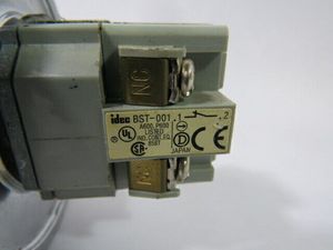 ปุ่มกดรูปเห็ดสีดำรุ่นใหม่ ABFD411N-B พร้อมฝาครอบ 1NO 1NC - Product Image 4