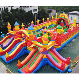 Outdoor Slide Obstacle Course Castle <b>Inflatable</b> Playground Commercial Funcity for Children <b>Inflatable</b> Obstacle Course <b>Inflatable</b> - Product Image 1