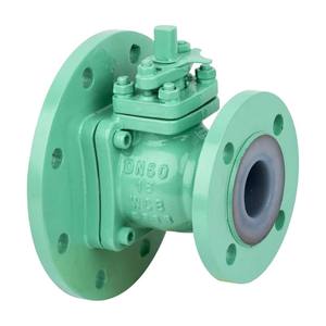 Válvula de Bola Neumática de Acero al Carbono con Revestimiento de Fluoruro OEM/ODM, Sellado de PTFE para Medios Químicos Líquidos, Válvulas con Brida - Product Image 3