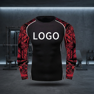 Camiseta de compresión de manga larga para BJJ, Grappling, MMA, Jiu Jitsu, No-Gi, UFC, UPF50+, transpirable - Product Image 3