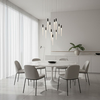 Lustre moderne de luxe Seeky pour escalier, luminaire suspendu en verre LED pour salon et hall à plafond haut