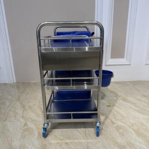 Fabrieksprijs: Roestvrijstalen <span class=keywords><strong>Trolley</strong></span> Voor Het Leveren Van Medicijnen Aan Ziekenhuizen, Artsen, Verpleegsters, Patiënten, Medische Karren - Product Image 6