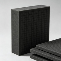 Insert en mousse PU noire haute résistance pour boîte à outils, personnalisable, pour la protection des composants de quincaillerie