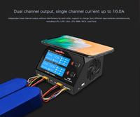 Pengisi Daya Cerdas UP8 600W 16A Dual Channel AC/DC dengan Dukungan Pengisian Daya Nirkabel untuk Baterai LiPO/LiHV 2-6S