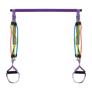 Pilates Stick Yoga Bar bande di resistenza Set <span class=keywords><strong>con</strong></span> maniglie ancoraggio per porta cinturini alla caviglia borsa per il trasporto TPE - Product Image 2