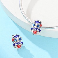 Oferta Especial: Abalorio Colgante de Plata 925 con Diseño de Gorro de Graduación y Serpiente, para Pulseras DIY, Accesorios de Joyería de Moda para Mujer, Regalo