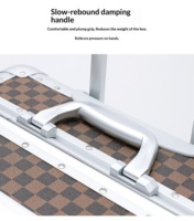 Valise de voyage rigide en alliage d'aluminium, élégante, durable, légère, classique et simple, idéale pour les affaires et la mode.