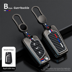 Coque de protection de télécommande pour Toyota Auris Corolla Reiz Avensis Verso Yaris Aygo Rav4 <span class=keywords><strong>Scion</strong></span> TC <span class=keywords><strong>IM</strong></span> <span class=keywords><strong>2017</strong></span> 2016 - Product Image 3