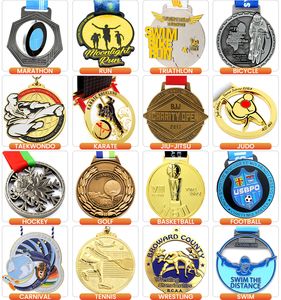 Medalla Deportiva de Metal Personalizada al por Mayor para Maratón, Aleación de Zinc en Blanco con Diseño Propio y Premio de Oro 3D - Product Image 4