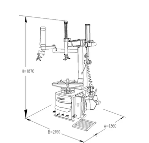 Lanzamiento original <span class=keywords><strong>de</strong></span> la máquina <span class=keywords><strong>de</strong></span> reparación neumática semiautomática económica del neumático del lanzamiento 220V cambiador del neumático - Product Image 3