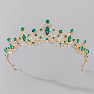 Corona de Princesa Estrellada Brillante, Elegante Corona de Novia Multicolor con Pedrería, Corona de Aleación Moderna para Cumpleaños de 15 Años - Product Image 3