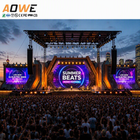 Système complet d'écran LED vidéo HD couleur pleine P2.6 P2.9 P3.91, mur d'affichage 500x500mm, étanche, location pour événements, écran LED extérieur