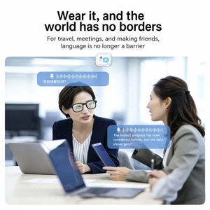 Smart <b>Glasses</b> Dual Optical Lenses Intelligent Real Time Translation Music Playback BT Calling Wifi 1080P <b>Camera</b> Type-C G2 Pro - Product Image 3