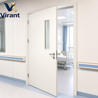 Fournisseur Vérifié Porte en Acier Ignifugée et Résistante aux Fumées pour Salles Blanches et Salles d'Isolation des Infections Aéroportées
