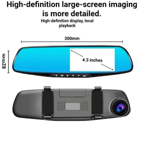 Cámara para Coche con Pantalla Táctil LCD de Alta Definición y Doble Lente, Grabación Delantera/Trasera, Visión Nocturna y Control por Aplicación - Product Image 5