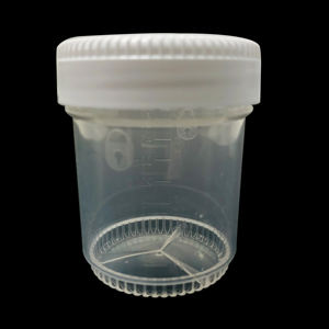 ถ้วยเก็บปัสสาวะพลาสติกสีขาวขนาด50มล. 120มล. พร้อมล็อค - Product Image 4