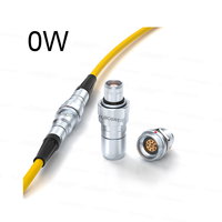 Connecteur étanche IP68 pour robot sous-marin, série 0W, 2/3/4/5/6/7/9 broches, prise FVG 600 mètres, prise fixe HVG