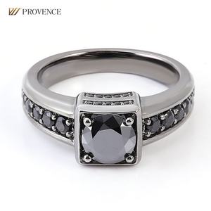 Franquicia de Joyería de Moissanita Personalizada, Anillo de Oro Sólido de 18K, 14K, 10K, Anillo de Moissanita con Corte Redondo, Anillo de Bodas para Hombre - Product Image 2