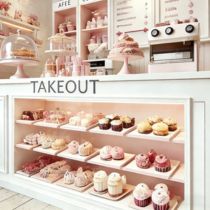 Sweet System Retro LED Light Acrylic Glass Cover Display Cabinet Simple Style White Open Storage <strong>Shelving</strong> Design - Product Image 4