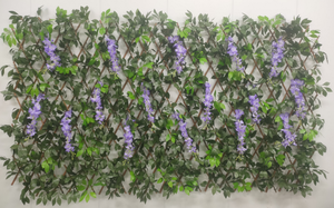 Stock espandibile fiori artificiali viola salice traliccio calore espandibile foglia artificiale recinzione per scopo decorativo No MOQ - Product Image 6