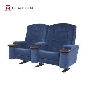 Leadcom European Style movie theater chair full uphoslter fixed back seats cinema hall - LS-15602A