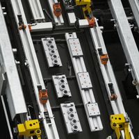Rail de guidage linéaire à double axe série SGR avec poignée de verrouillage, rail coulissant linéaire en alliage d'aluminium SGR15 pour équipement d'automatisation CNC